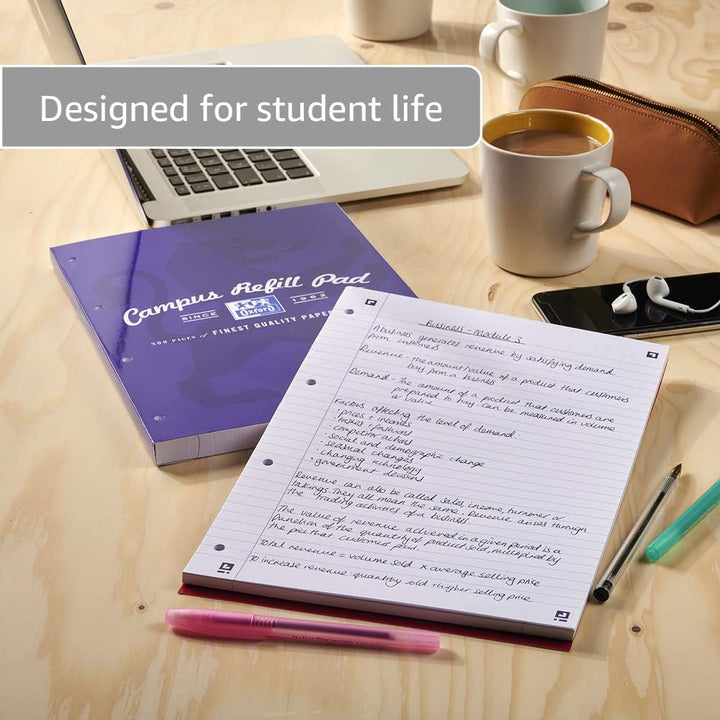 Oxford Campus A4 Notizbuch A4, farblich sortiert, 5 Stück, sortiert