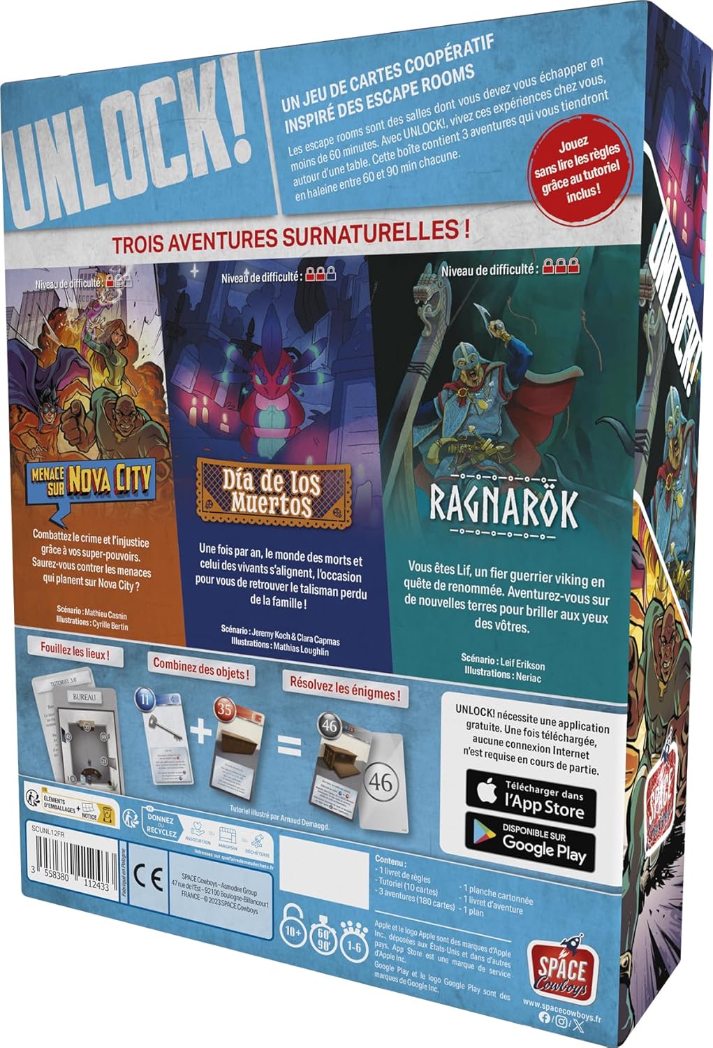 Unlock 12 – Supernatural Adventures – Gesellschaftsspiel – für 1 bis 6 Spieler – ab 10 Jahren – fran