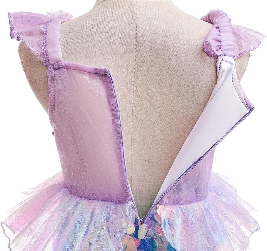 Lito Angels Prinzessin Meerjungfrau Kostüm Kleid Verkleidung mit Zubehör für Kinder Grösse 3 bis 10