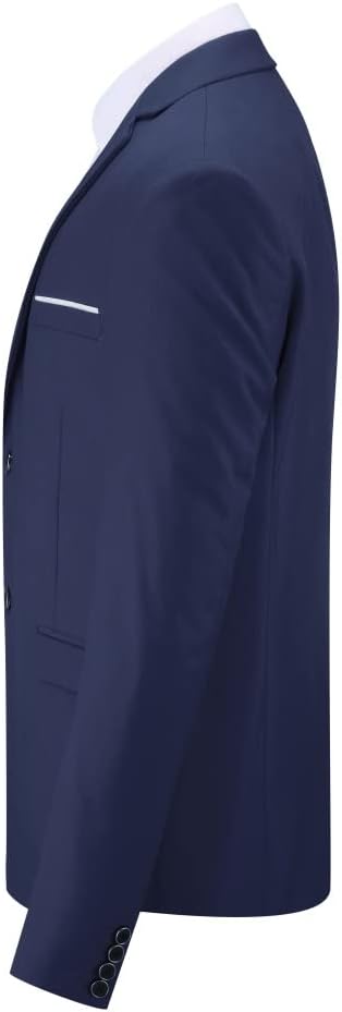 Allthemen Sakko Herren Slim Fit Sportlich Anzugjacke mit Fliege Zwei Knöpfe Herren Blazer für Busine