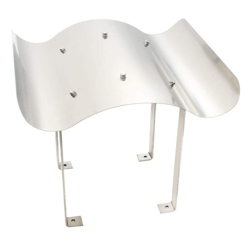 Festnight Schornsteinhaube Kaminabdeckung Kaminhaube Regenhaube | Silber Edelstahl, 70x70x30 cm