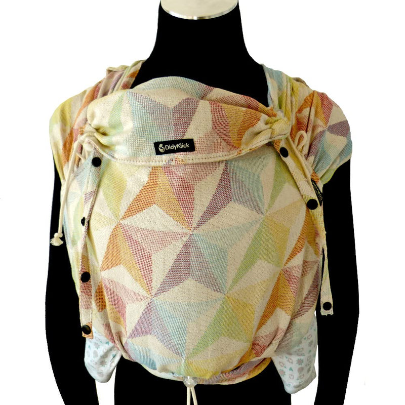 Didymos DidyKlick 4u Babytrage - Halfbuckle Tragehilfe Zephyr - für Babys und Kleinkinder von 3,5kg