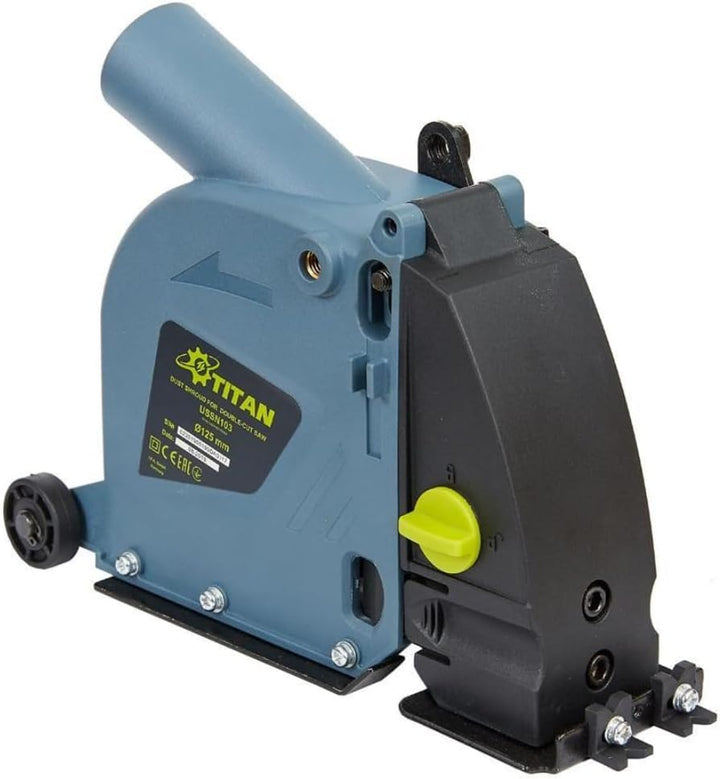 Titan USSN103 Staubabsaugung für Winkelschleifer zum Schlitzfräsen Mauernutfräsen Ø125mm für staubfr