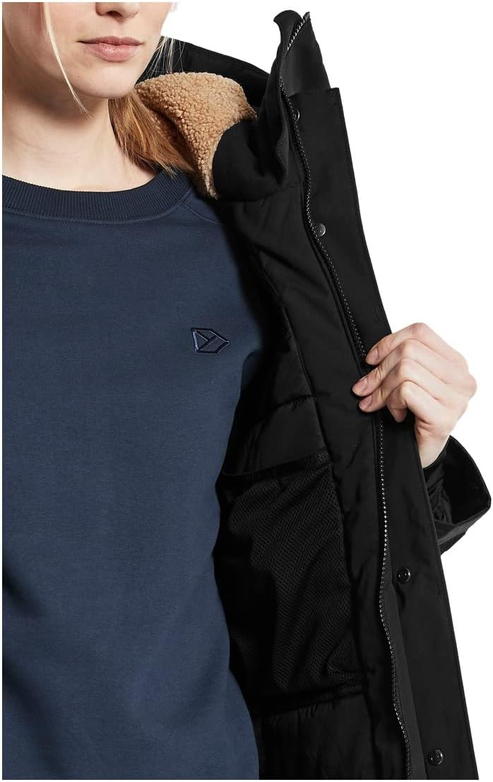 Didriksons Damen Winterjacke CIANA PARKA 2 36 Schwarz, 36 Schwarz