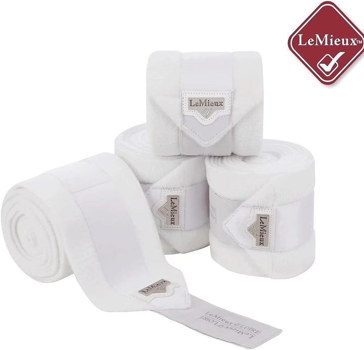 LeMieux Loire Satin Polo Bandages Hunter Green Set of 4 L hunter green, L hunter green