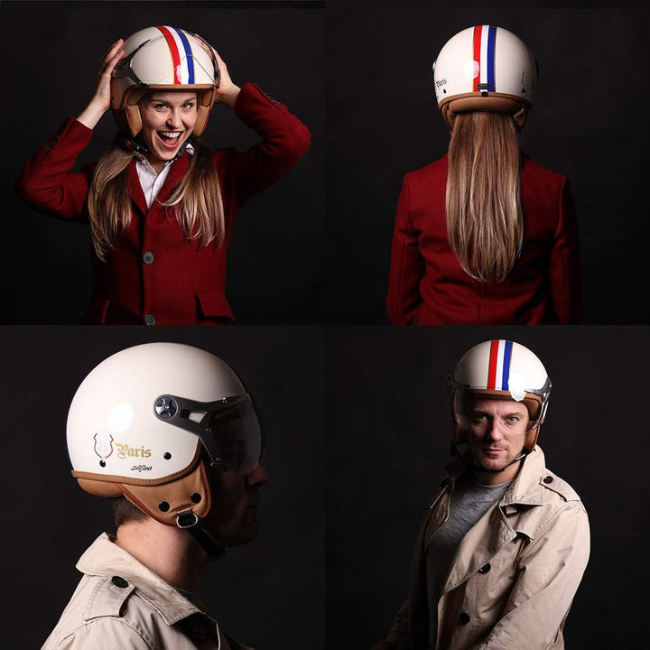 Soxon® SP-325 „Vintage“ · Jet-Helm · Motorrad-Helm Roller-Helm Scooter-Helm Moped Mofa-Helm Chopper