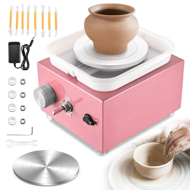 Töpferscheibe, Kooeuru Töpferscheibe Elektrisch 2000 U/min Einstellbare Geschwindigkeit, Pottery Whe