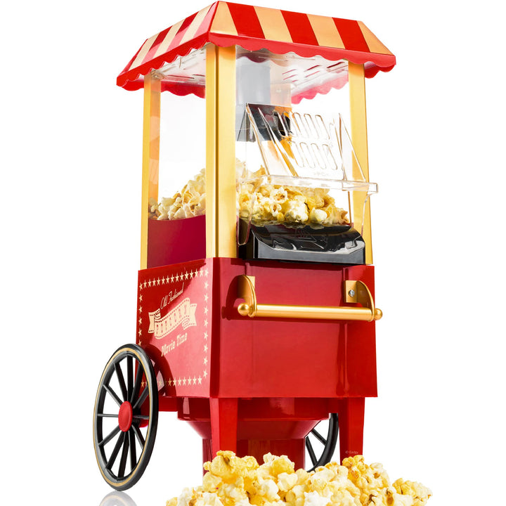 Gadgy Popcorn Maschine Heissluft - Retro Popcorn Maker - Fettfreies Ölfreies Pop Corn - Gesunder Maï