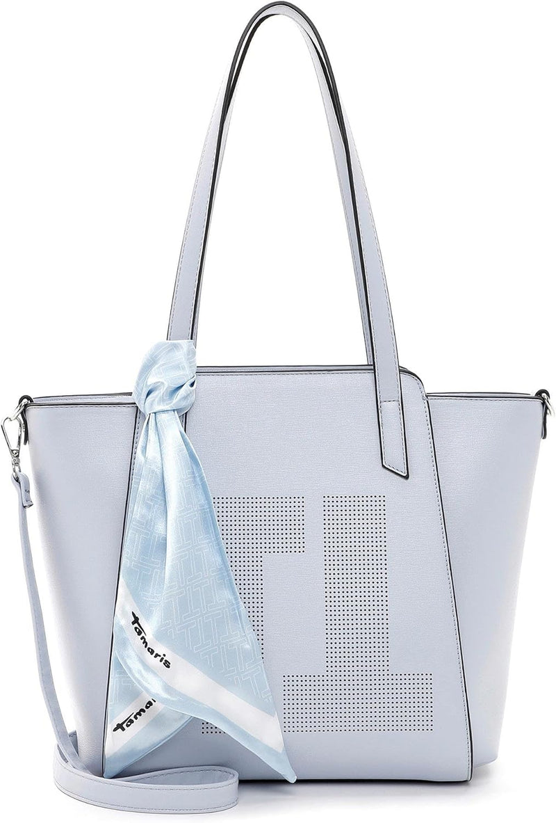 Tamaris Shopper Lana 32041 Damen Handtaschen Uni Einheitsgrösse Greyblue 855, Einheitsgrösse Greyblu