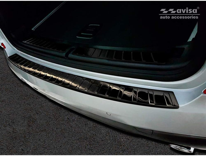 Avisa Schwarz Edelstahl Heckstossstangenschutz kompatibel mit BMW X3 G01 M-Paket 2017-2021 & Facelif