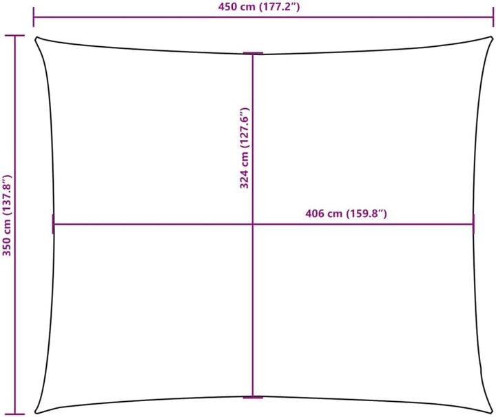 vidaXL Sonnensegel Wasserfest Sonnenschutz Windschutz Sonnendach UV Schutz Garten Terrasse Balkon Ox