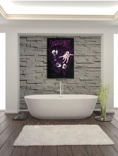 Dark Zombie-Eyes black Leinwandbild Bild auf Leinwand, XXL riesige Bilder fertig gerahmt mit Keilrah
