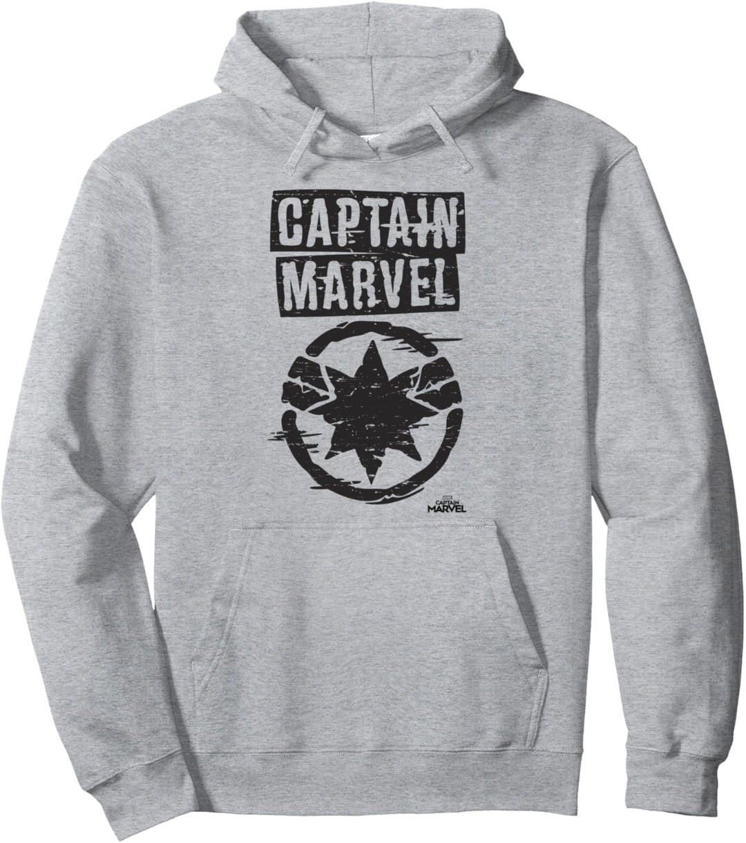 Captain Marvel Graffiti Style Logo Pullover Hoodie