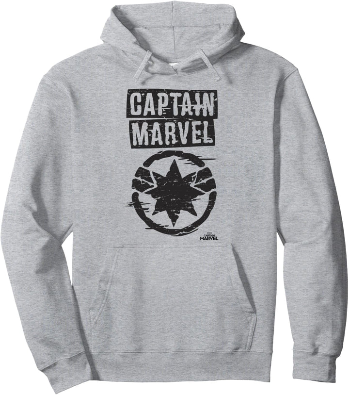 Captain Marvel Graffiti Style Logo Pullover Hoodie