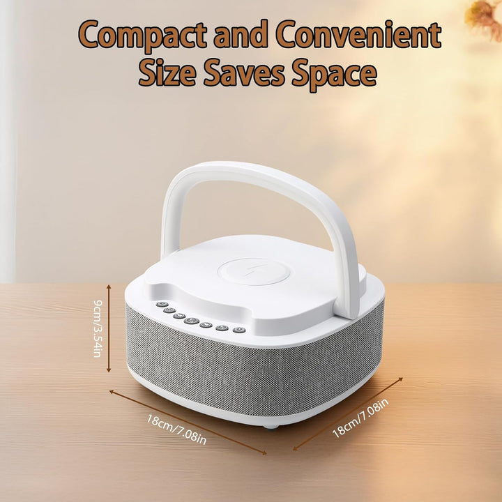 DaMohony Radiowecker Digital mit Wireless Charger, multifunktional Nachttisch Wecker mit LED Nachtti