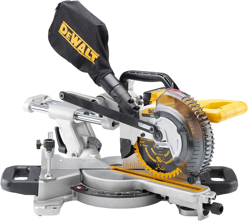 DeWalt 18 V Akku-Paneelsäge / Kapp-und Gehrungssäge (184 mm Sägeblattdurchmesser, 48° Neigungseinste