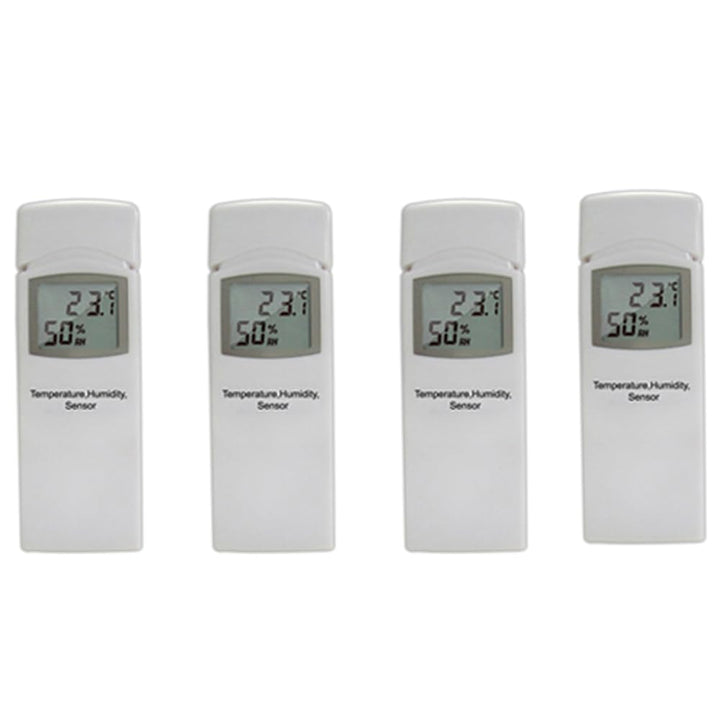 froggit Set DP50 / WH31A Mehrkanal Thermo-Hygrometer Temperatur-Luftfeuchte Funksensor (4), 4