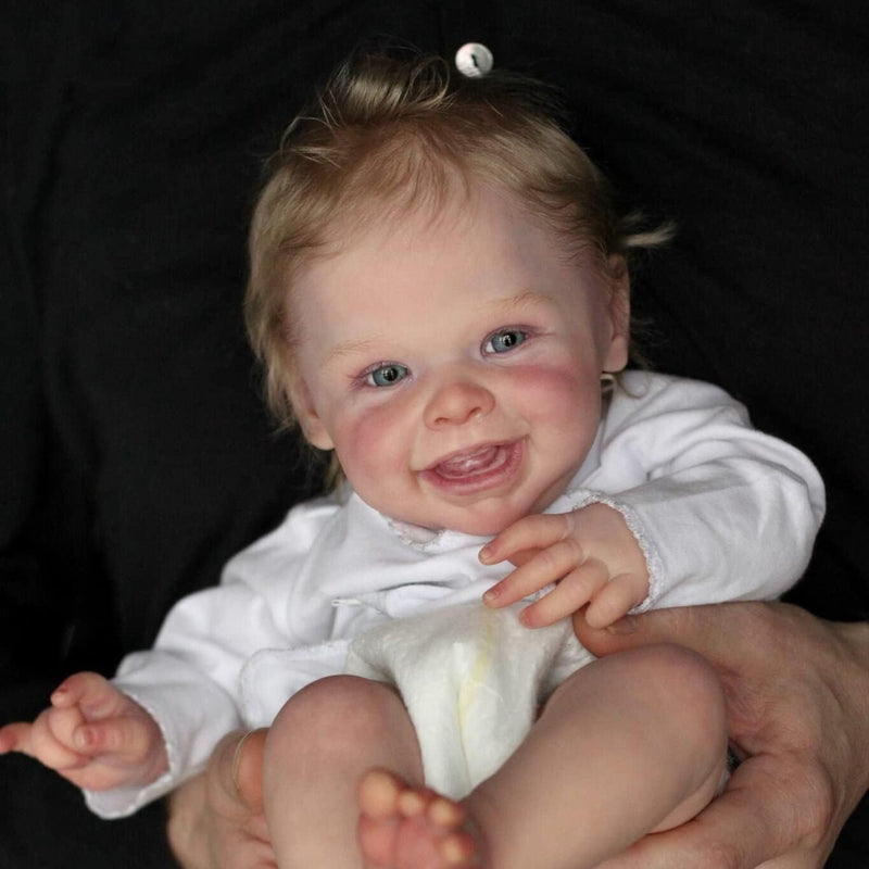 Anano Reborn Puppen Lebensecht 50cm Reborn Baby Mädchen Puppen Die Echt Aussehen - Realistische Rebo