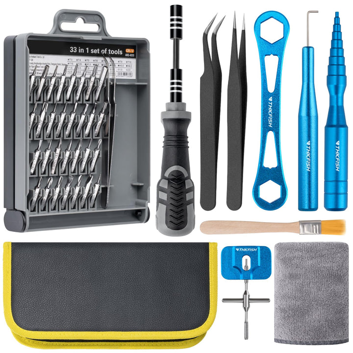 THKFISH Wartungsset für Angelrollen,Rollenreinigungsset,Kompaktes Angelreparaturset,Angelrollen-Pfle