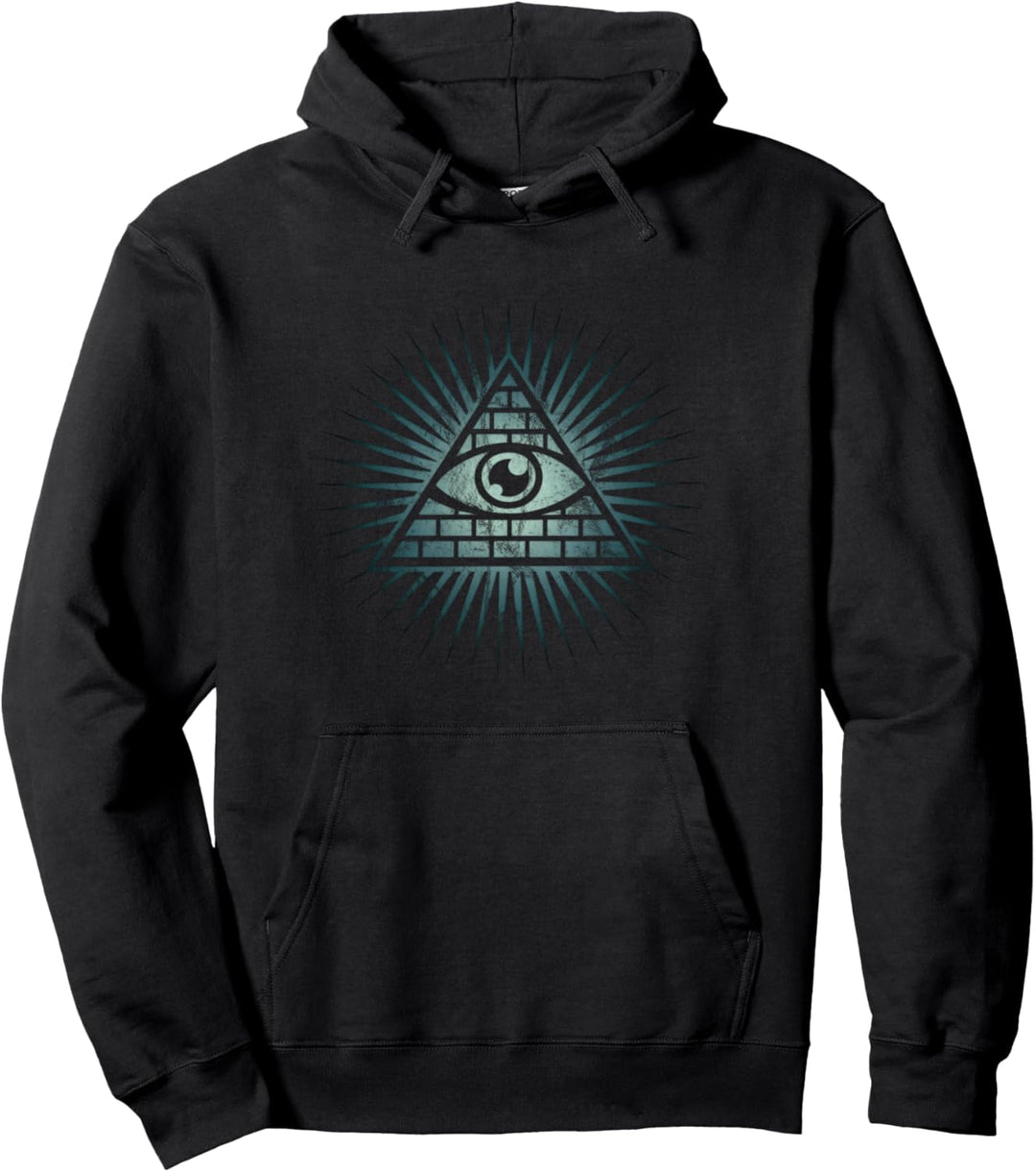 Allsehendes Auge, Symbol, Pyramide, Dreieck, Freimaurer, Pullover Hoodie