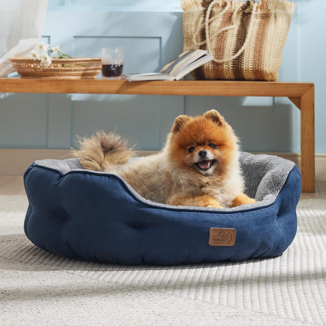 BEDSURE Katzenbett waschbar Katzen Bettchen - 63x53x20cm Katzenkorb mit Zweiseitig Innenkissen Katze