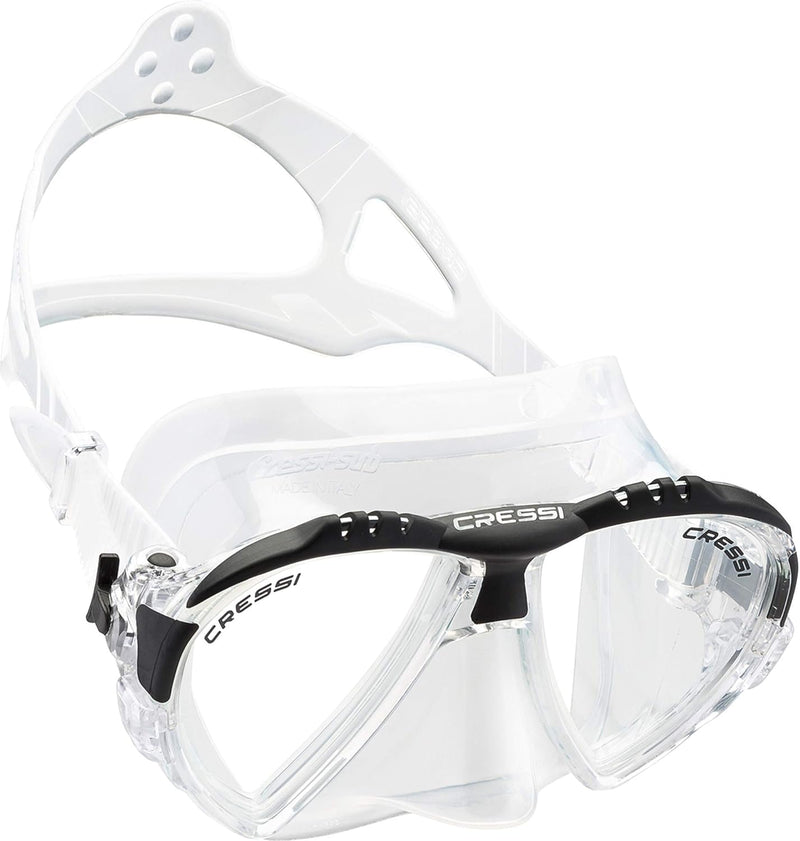 Cressi Matrix Tauchen Schnorcheln Maske Transparent/Schwarz Einheitsgrösse Single, Transparent/Schwa