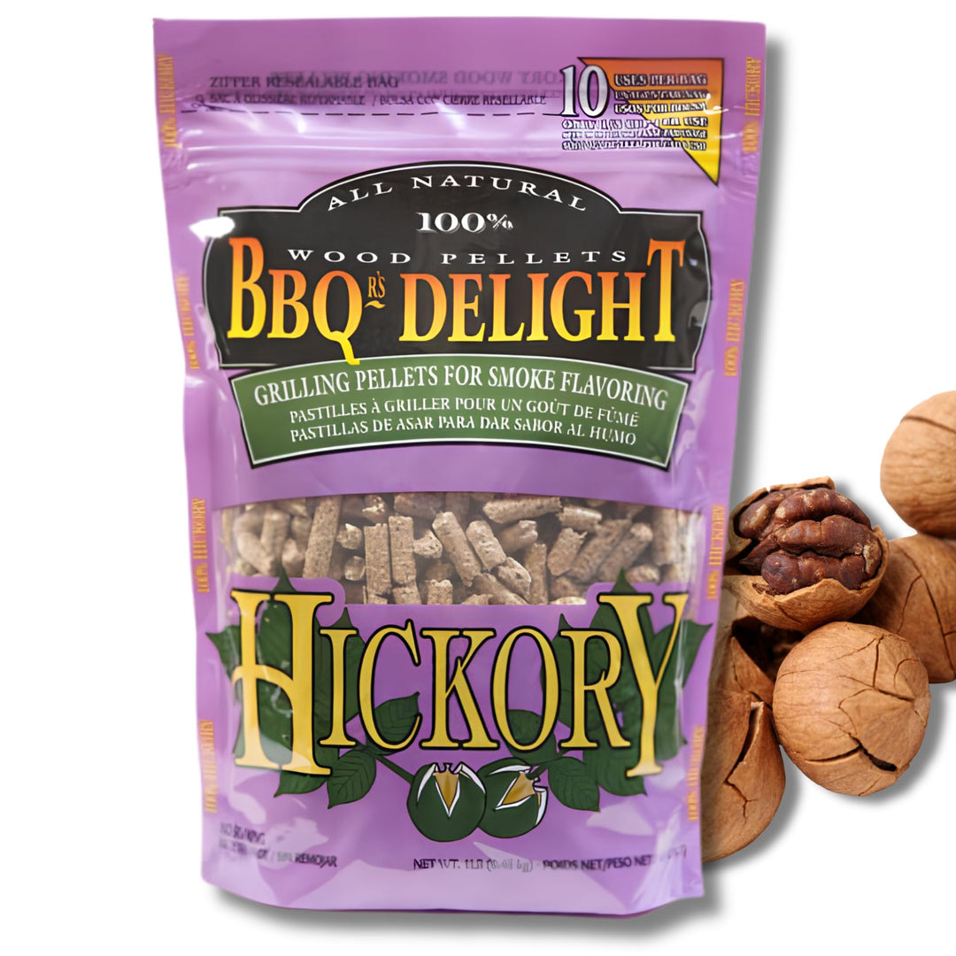 BBQr´s Delight BD-5002 Hickory Pellets, 450 g Bbq Delight, Paletten, Hickory-holz, Bbq Delight, Pale
