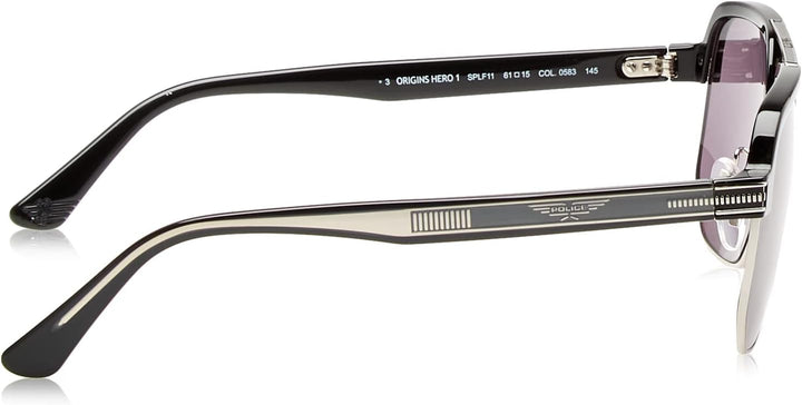Police Unisex SPLF11 Sunglasses, Black, 61