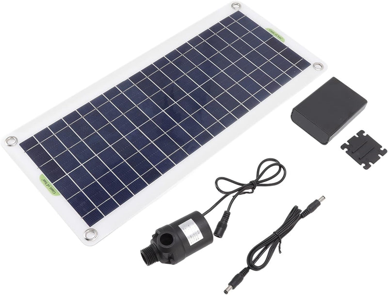 BuyWeek Solar Wasserpumpe Kit, 30W Polysilizium Solarpanel Springbrunnen Teichpumpe Kit für Sonnen B