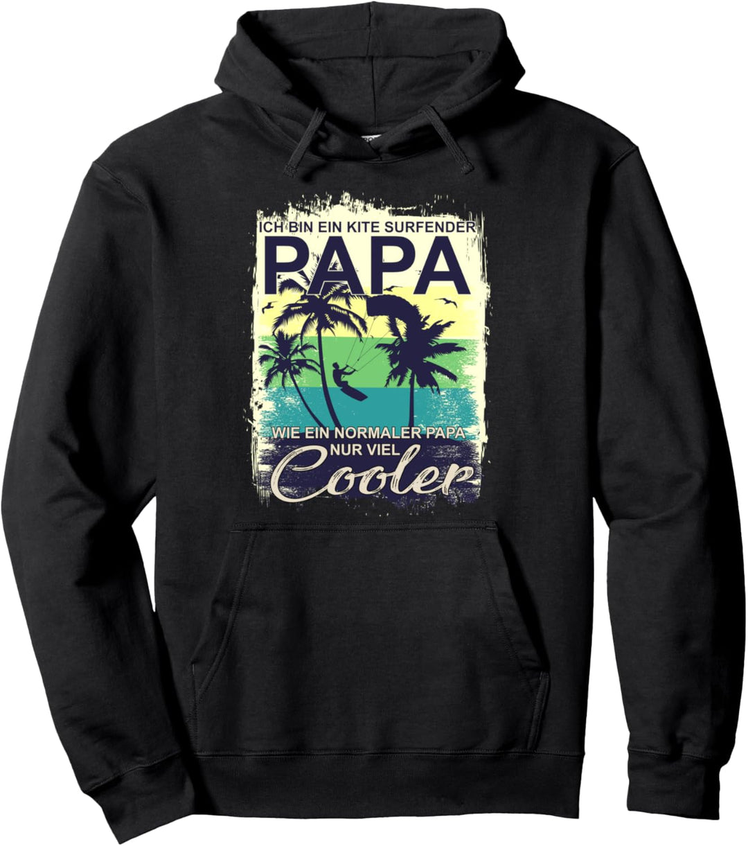 Ich bin ein Kitesurfender Papa Kitesurfen Pullover Hoodie