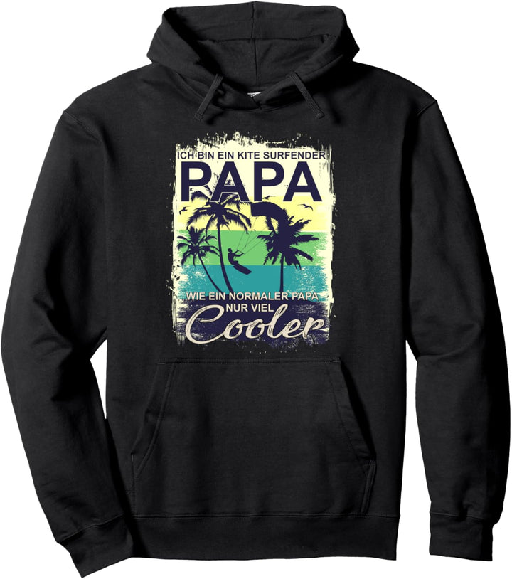 Ich bin ein Kitesurfender Papa Kitesurfen Pullover Hoodie
