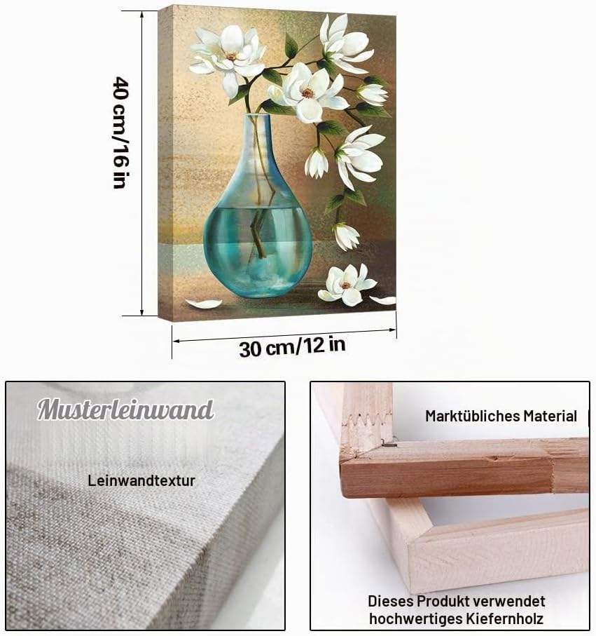 Piy Painting Leinwand Das Glück kommt mit blühenden Blumen Orchidee Wandbilder Bilder und Kunstdruck