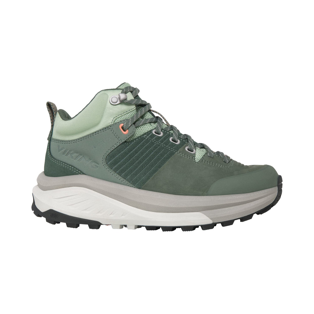 Viking Cerra Hike Mid Gtx W Walking Shoe Unisex, 36 EU Weit Green Light Grey