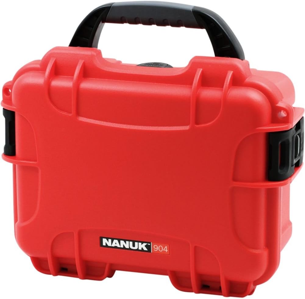 Nanuk 904 Wasserdichter Hartschalenkoffer leer - Rot Etui leer Rot, Etui leer Rot
