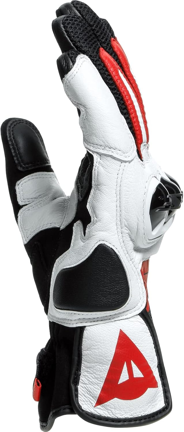 Dainese Mig 3 Unisex Leather Gloves, Motorradhandschuhe Leder mit Protektoren, für Damen und Herren,