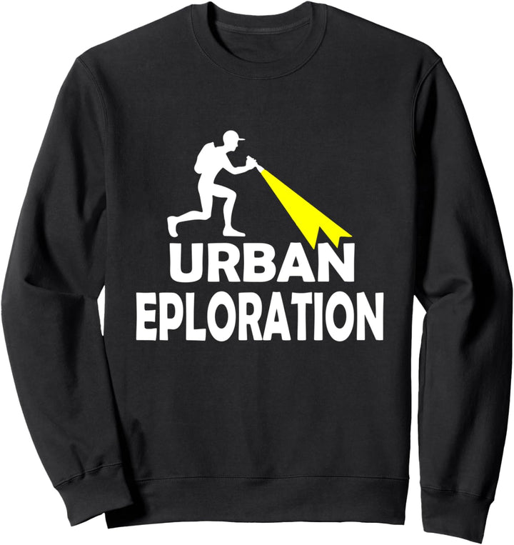Urban Exploration Karte Urbex Lost Places Ausrüstung Sweatshirt