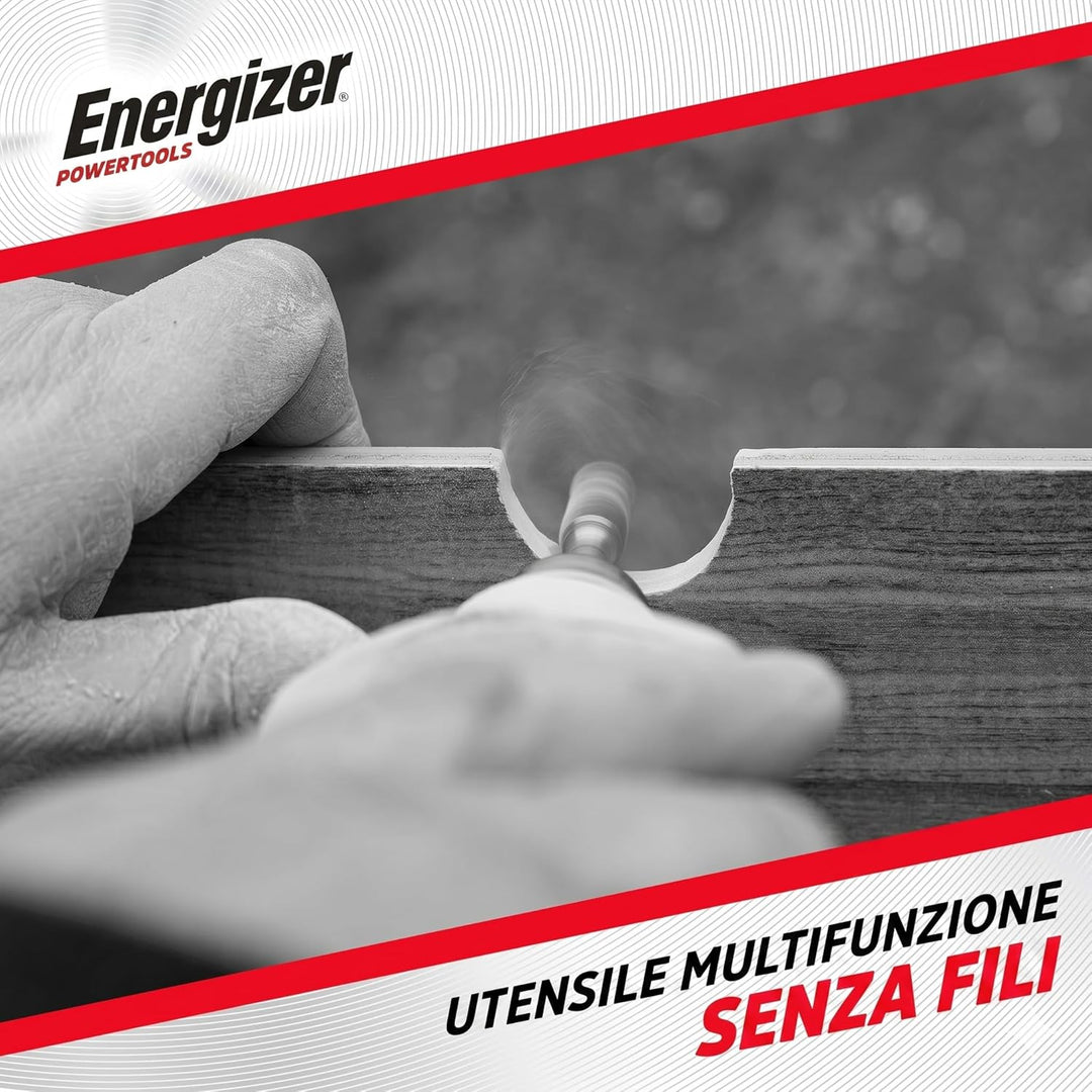 Energizer – Multifunktionswerkzeug Kabelloser Präzisionsschleifer, Akku 1500 mAh, USB-C – 5 Geschwin