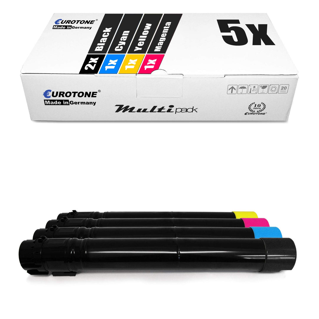 Eurotone 5X Müller Printware Toner für Dell 7130 CDN ersetzt Set Black Cyan Magenta Yellow Set aus 5
