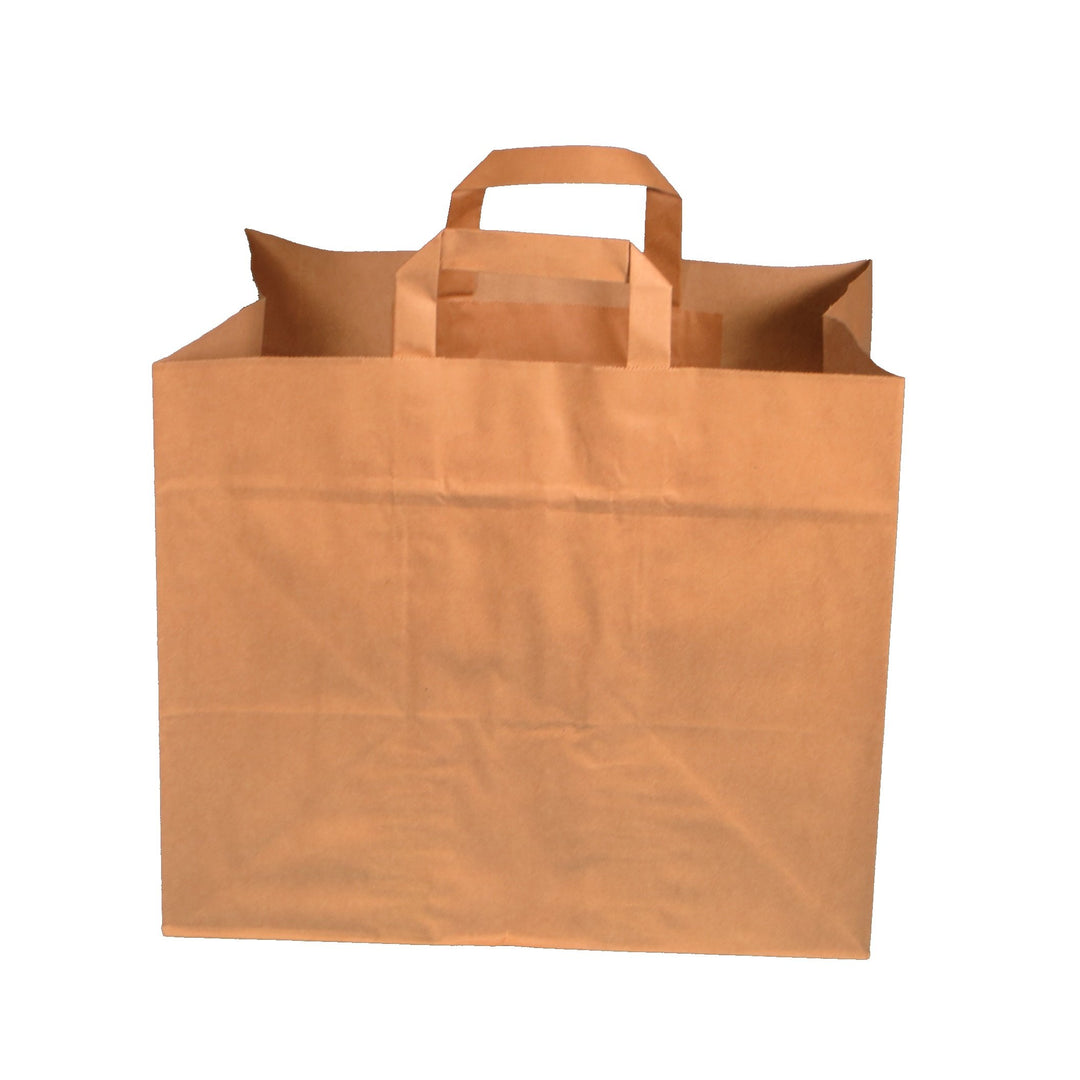 Pro DP 250 Papiertragetaschen Papiertüten Einkaufstüten Bio Tragetaschen braun Kraft mit Papier Flac