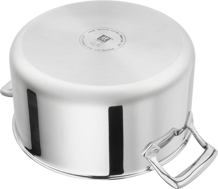 ZWILLING Peak Kochtopfset 5-tlg mit keramischer Antihaftbeschichtung, Besonders kratzfest, Glasdecke