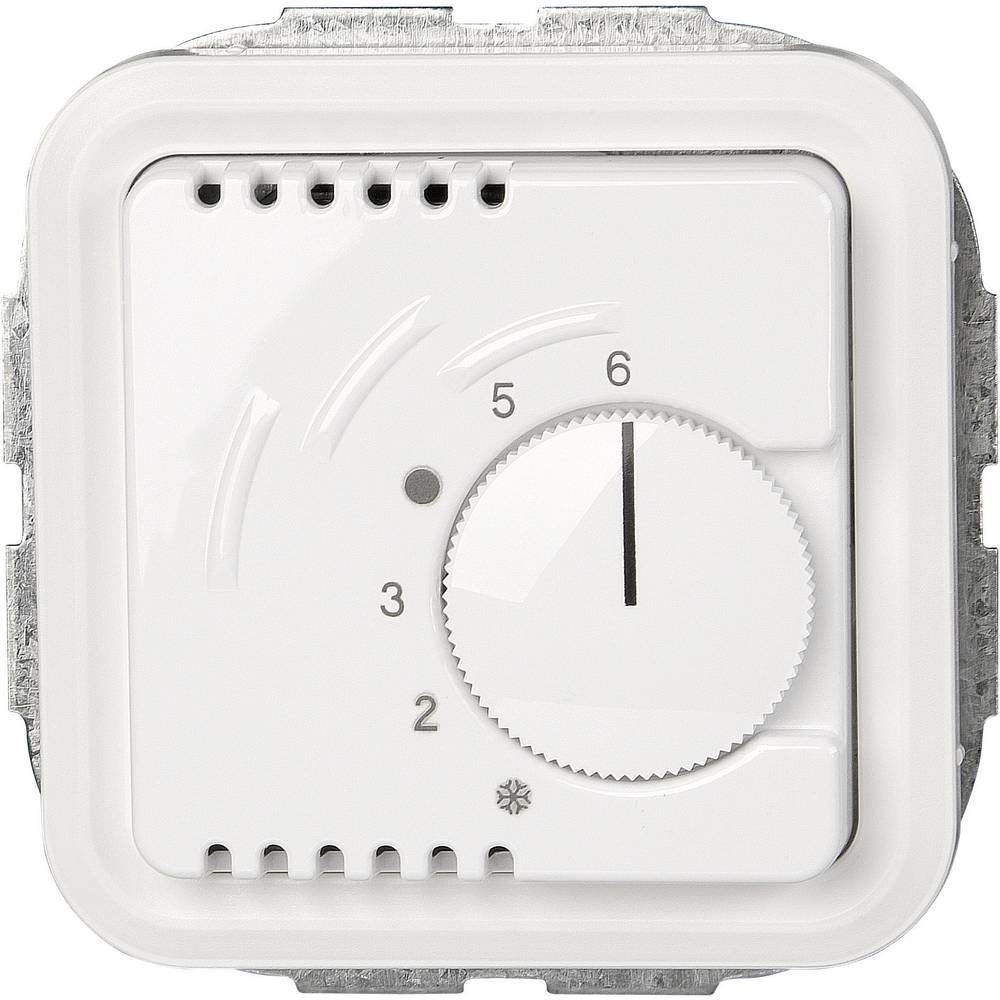 Kopp Paris Raumthermostat "Wechsler", zum Heizen und Kühlen, Temperaturbereich 5ºC-30ºC, Nachtabsenk