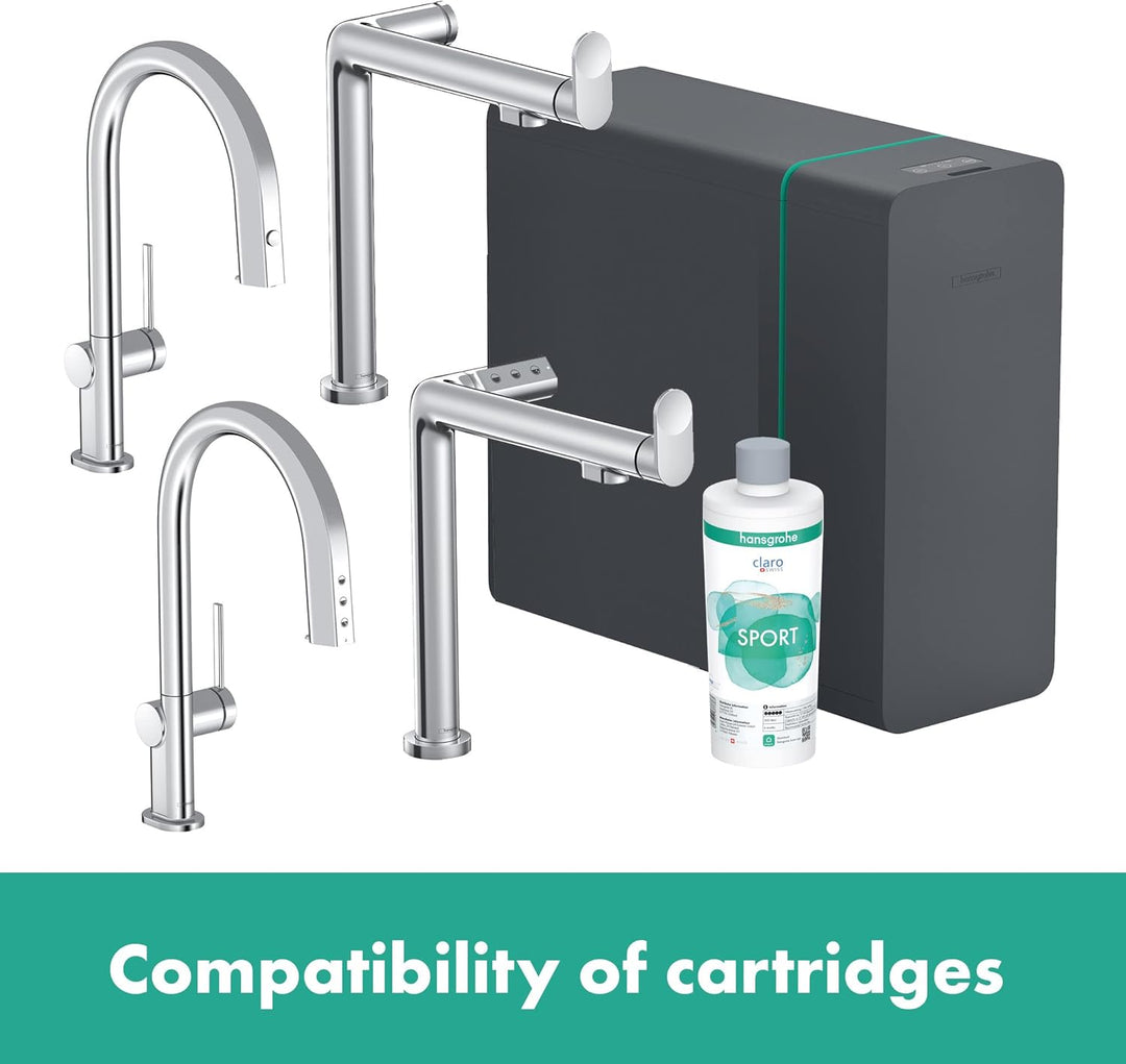 hansgrohe Mineralisierung und Filter Sport, Filterkartusche für Aqittura M91, Wasserfilter, Ersatzfi