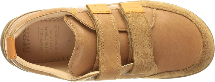 Geox Jungen J Barefeel Boy A Sneakers 35 EU Cognac Orange, 35 EU Cognac Orange