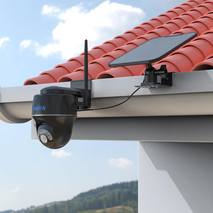 HOLACA Kamera und Solarpanel Dachrinnenhalterung Kompatibel mit Reolink Argus 3MP,4MP/2K,5MP/2K,4K/8