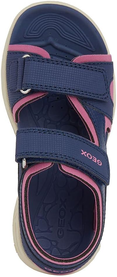 Geox Mädchen J VANIETT Girl Sandal,, 28 EU Navy Fuchsia