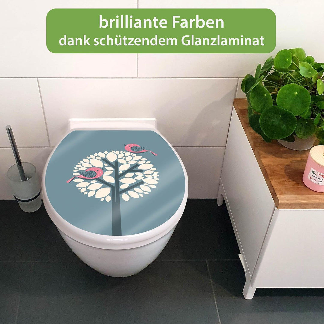 banjado Toilettendeckel mit Absenkautomatik 44,5x37cm - Soft Close Toilettensitz - WC Sitz mit Absen