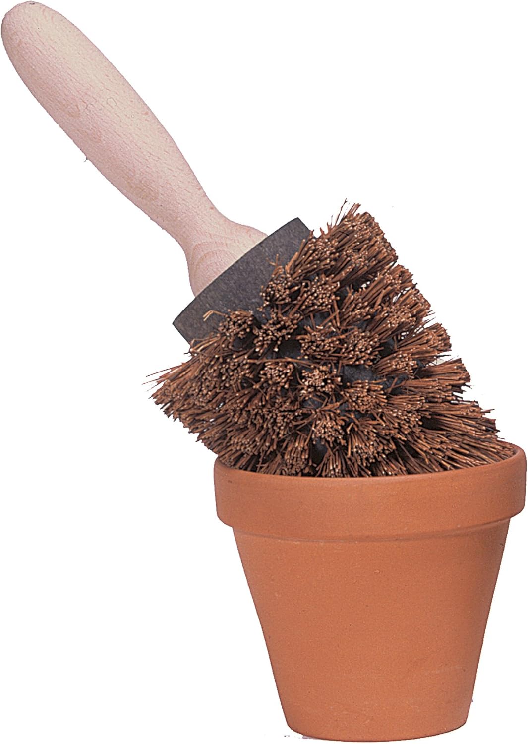Redecker Blumentopfbürste Bürste für Blumentöpfe Buchenholz Bassine ø 8-12cm H 25cm