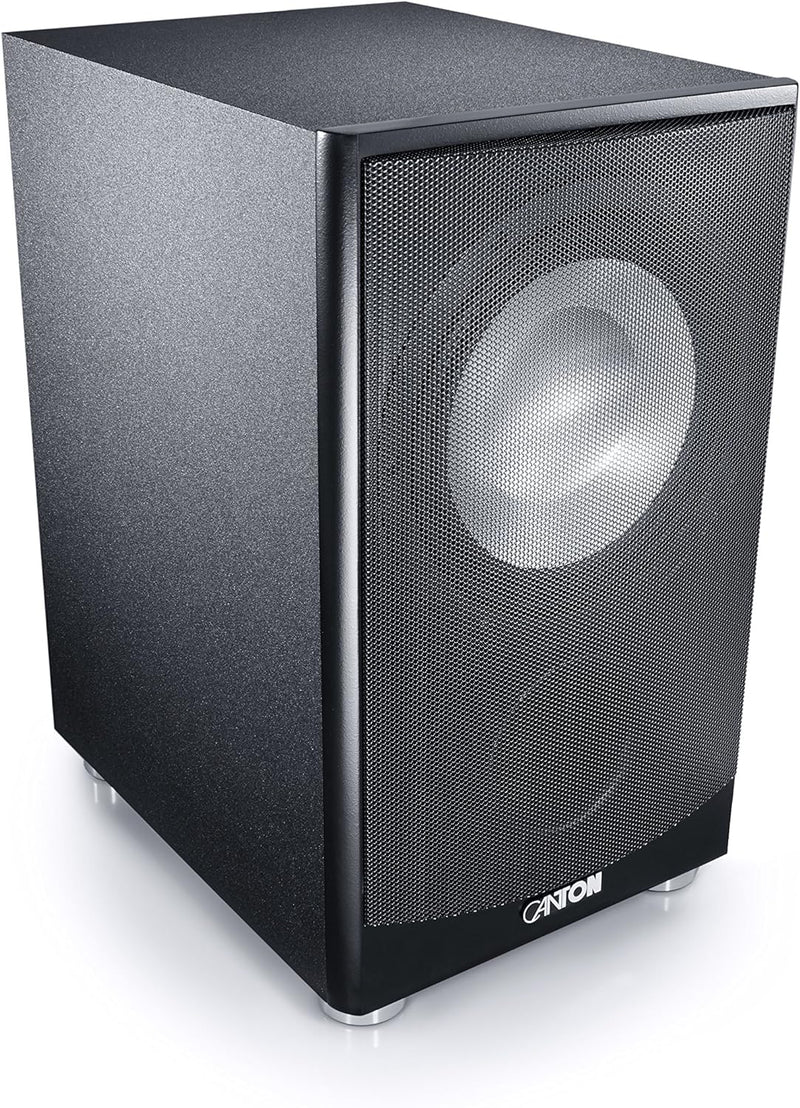 Canton AS 85.3 SC Leistungsstarke Aktiv-Subwoofer (200/280W) schwarz schwarz