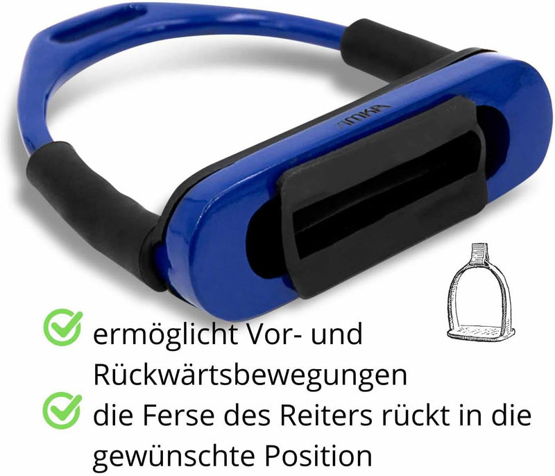 AMKA Steigbügel mit Gelenk dunkelblau Sicherheitssteigbügel Steigbügel Flexible Safety Stirrups Hors
