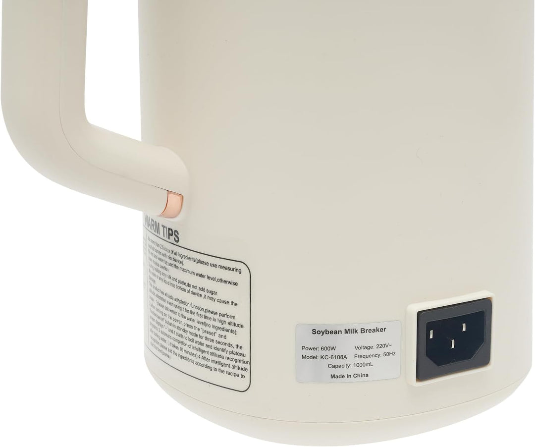 Sojamilch Maschine 1000ml Hafermilch Maschine Multifunktional Pflanzenmilchbereiter mit Selbstreinig